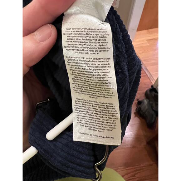 Navy Corduroy Baby Overalls 12-18M Cosy Time So Cute Brand - Picture 5 of 6